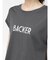 箔プリントロールアップTシャツ