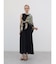 天竺ノースリーブフレアワンピース