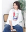 アートプリントタックデザインTシャツ
