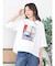 アートプリントタックデザインTシャツ