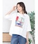 アートプリントタックデザインTシャツ