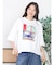 アートプリントタックデザインTシャツ