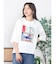 アートプリントタックデザインTシャツ