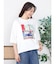 アートプリントタックデザインTシャツ
