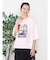 アートプリントタックデザインTシャツ