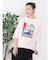 アートプリントタックデザインTシャツ