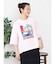 アートプリントタックデザインTシャツ