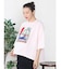 アートプリントタックデザインTシャツ