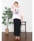 アートプリントタックデザインTシャツ