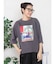 アートプリントタックデザインTシャツ