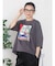アートプリントタックデザインTシャツ