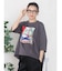 アートプリントタックデザインTシャツ
