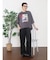アートプリントタックデザインTシャツ