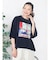 アートプリントタックデザインTシャツ