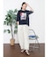 アートプリントタックデザインTシャツ