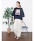 アートプリントタックデザインTシャツ
