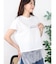 アシメレースヘムロゴTシャツ