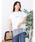 アシメレースヘムロゴTシャツ