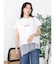 アシメレースヘムロゴTシャツ