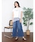 アシメレースヘムロゴTシャツ