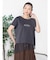 アシメレースヘムロゴTシャツ