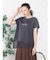 アシメレースヘムロゴTシャツ