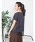 アシメレースヘムロゴTシャツ