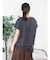アシメレースヘムロゴTシャツ