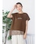 アシメレースヘムロゴTシャツ