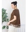 アシメレースヘムロゴTシャツ