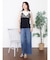 レースキャミドッキングノースリーブトップス
