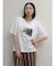ボタニカルフォトプリントTシャツ