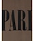 "PARIS"フロッキーロゴドレープワンピース