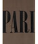 "PARIS"フロッキーロゴドレープワンピース