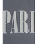 "PARIS"フロッキーロゴドレープワンピース