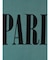 "PARIS"フロッキーロゴドレープワンピース