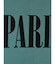"PARIS"フロッキーロゴドレープワンピース