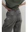 切り替えワイドストレートデニムパンツ(gray)