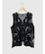 Floral lace vest