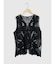 Floral lace vest