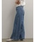 ラインアートセルロースワイドデニムパンツ