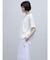 レース×チュールレイヤードデザインカットソー