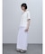 レース×チュールレイヤードデザインカットソー
