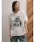 フォトコラージュプリントメッシュスリーブTシャツ