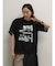 フォトコラージュプリントメッシュスリーブTシャツ