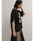 フォトコラージュプリントメッシュスリーブTシャツ