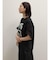 フォトコラージュプリントメッシュスリーブTシャツ
