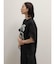 フォトコラージュプリントメッシュスリーブTシャツ