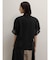 フォトコラージュプリントメッシュスリーブTシャツ