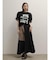 フォトコラージュプリントメッシュスリーブTシャツ
